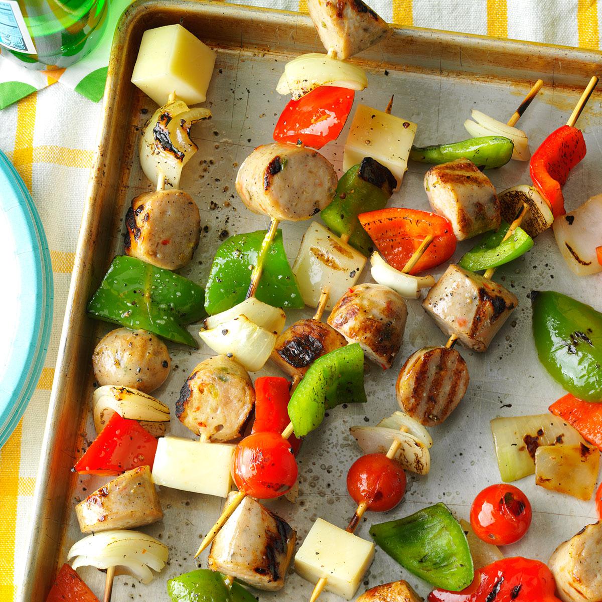 Italian Sausage and Provolone Skewers_image