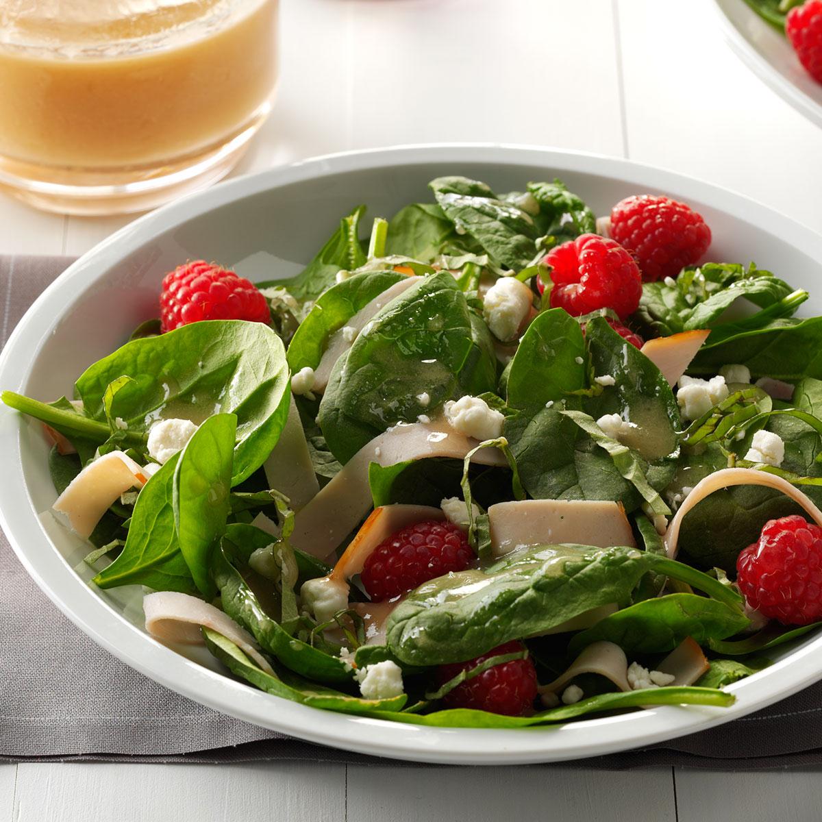 Smoked Turkey Salad With Raspberries Recipe How To Make It Taste Of Home