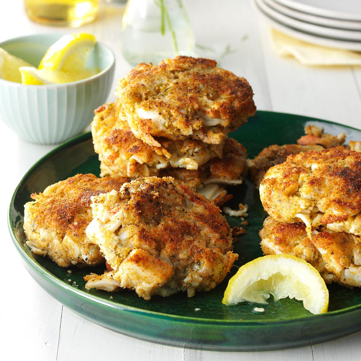 Heavenly Crab Cakes Recipe How To Make It Taste Of Home