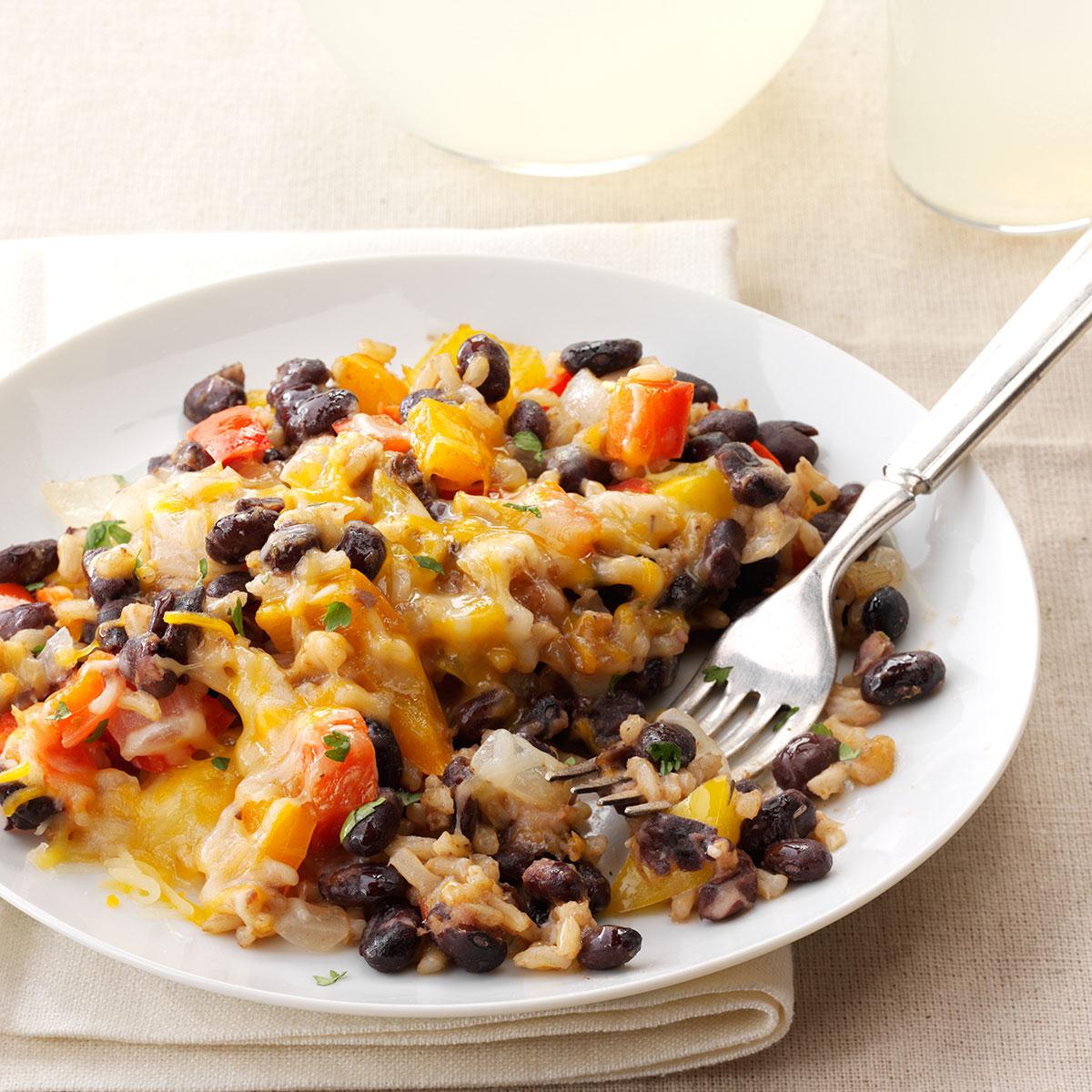 Black Beans with Bell Peppers & Rice image