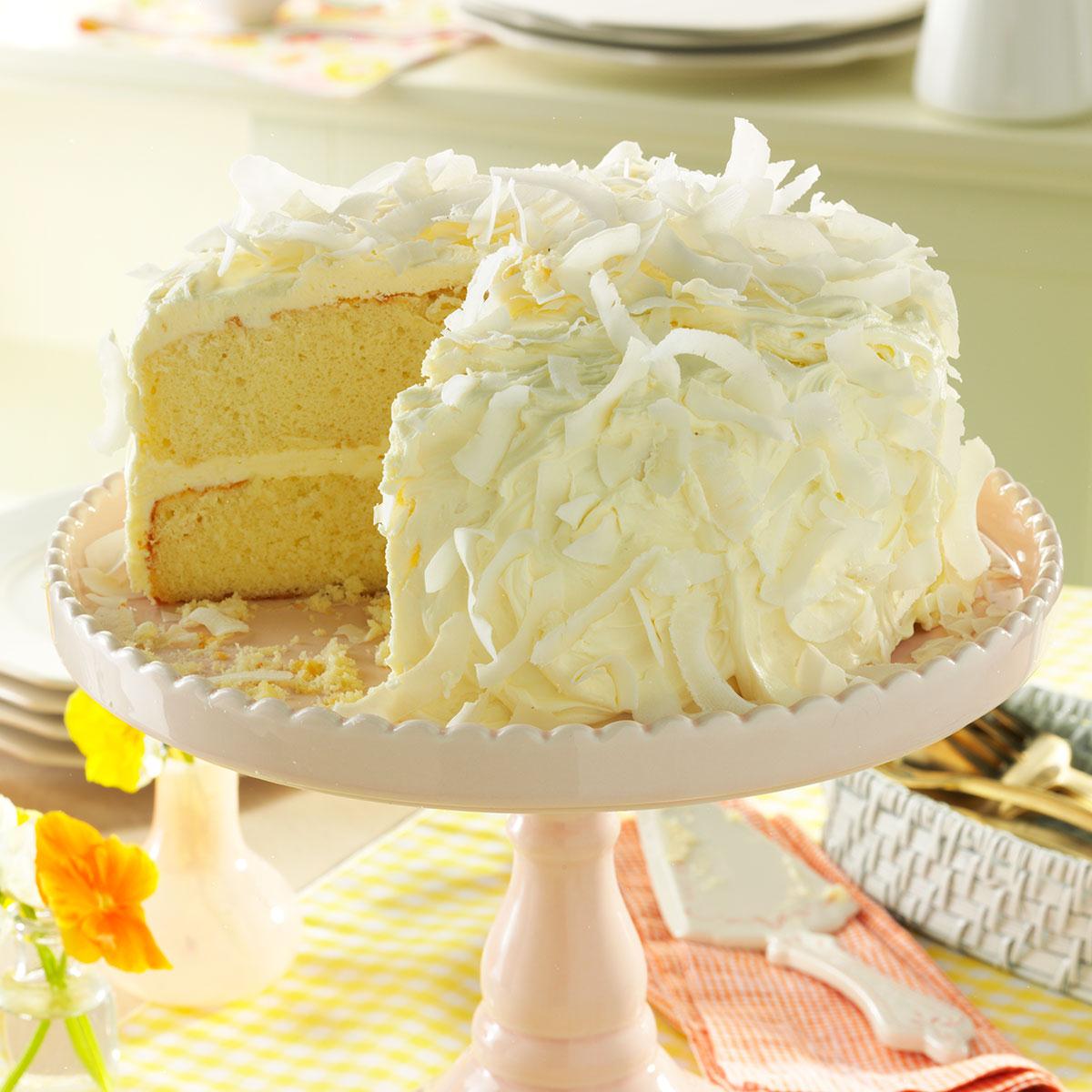 Coconut Cake with White Chocolate Frosting image