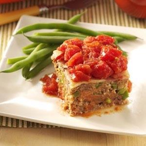 Bacon & Tomato-Topped Meat Loaf image