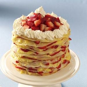 Strawberry-Lemon Crepe Cake_image
