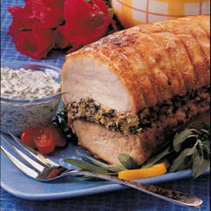 Pork Loin with Spinach Stuffing image