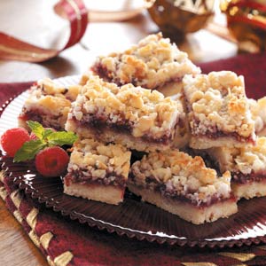 Coconut Raspberry Bars-image