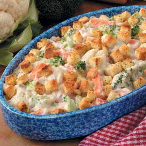 Creamy Vegetable Casserole Recipe How To Make It Taste Of Home