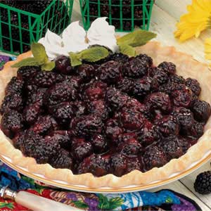 Glazed Blackberry Pie image