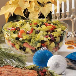 Festive Tossed Salad with Lemon Dressing image