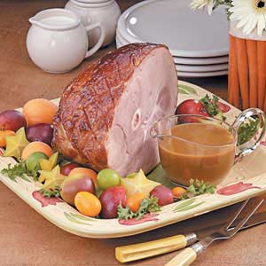 Plum-Glazed Gingered Ham image