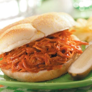 Shredded Barbecued Turkey Sandwiches image