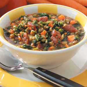 Spinach Lentil Stew image
