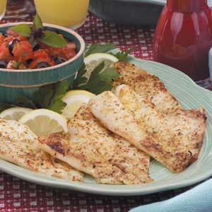 Broiled Orange Roughy with Italian Salsa image