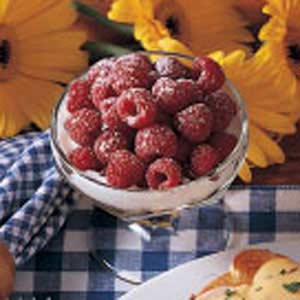 Sweet and Creamy Raspberries image