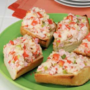 Open-Faced Crab Salad Sandwiches image
