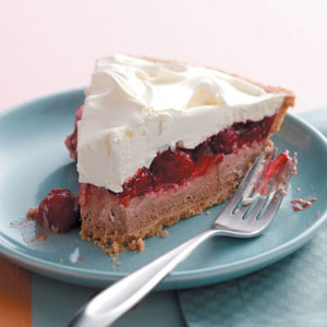 Whipped Chocolate and Cherry Pie image