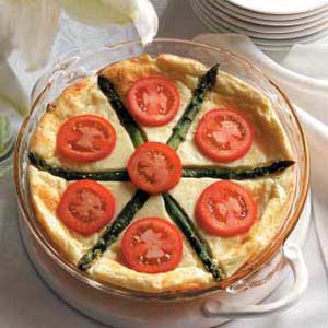 Asparagus Cheese Quiche image