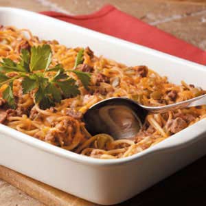 Cheesy Spaghetti Bake-image