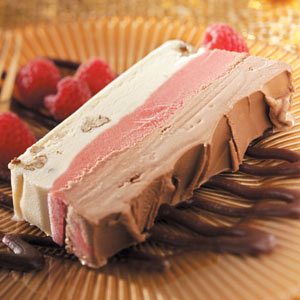 Raspberry-Fudge Frozen Dessert image