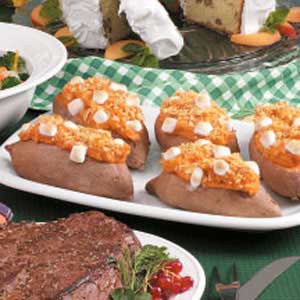Twice-Baked Sweet Potatoes with Pineapple and Walnuts_image