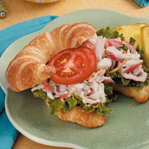 Crab Salad on Croissants image