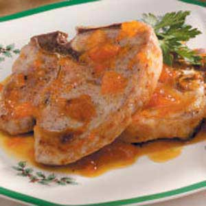 Tangy Apricot Pork Chops image
