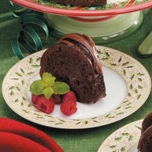 Berry-Glazed Chocolate Cake image