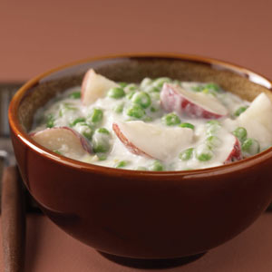 Creamed Potatoes & Peas image