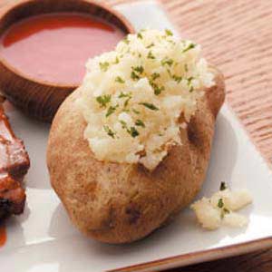 Two-Cheese Baked Potatoes image