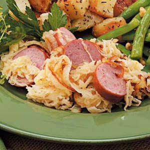 Sausage with Apple Sauerkraut-image