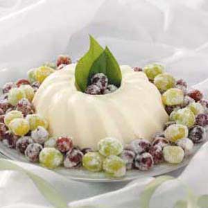 French Cream with Sugared Grapes image