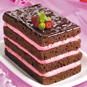 Raspberry-Cream Chocolate Torte image