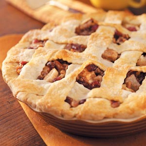 Cranberry-Pecan Pear Pie image