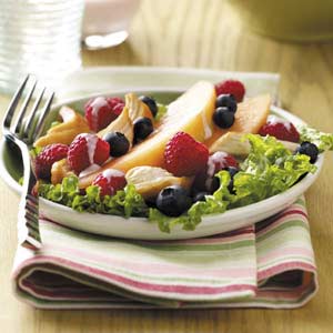 Fruity Chicken Salad with Raspberry Dressing image
