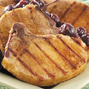 Smoked Chops with Cherry Sauce_image