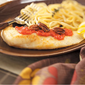 Orange Roughy with a Red Pepper Sauce_image