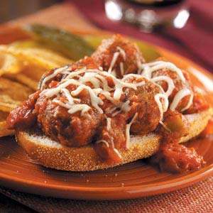 Open-Faced Meatball Subs image