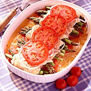 Chicken/Asparagus Roll-Ups image