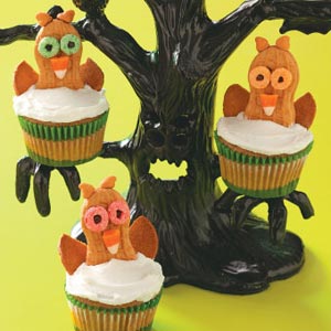 Wide-Eyed Owl Cupcakes image