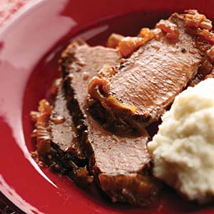 Double Onion Beef Brisket Recipe How To Make It Taste Of Home