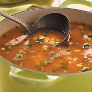 Fresh Corn and Tomato Soup image