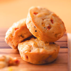 Biscuit-y Bell Pepper Muffins image