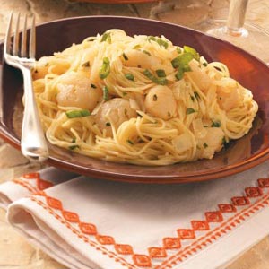 Scallops with Angel Hair image