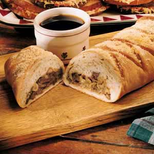 French Onion-Beef Strudel image