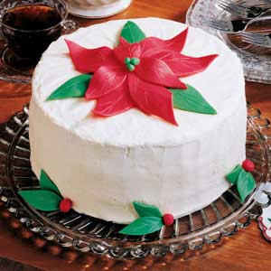 White Chocolate Holiday Cake image