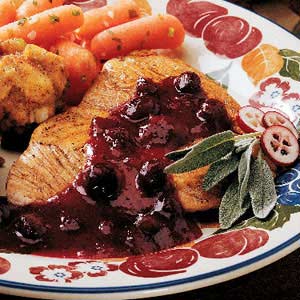 Turkey with Cranberry Sauce
