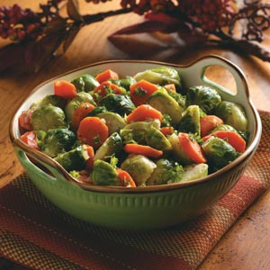 Buttery Carrots and Brussels Sprouts image