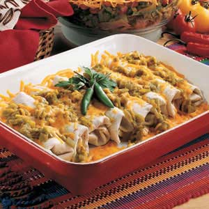 Beef and Bean Green Chili Burritos-image