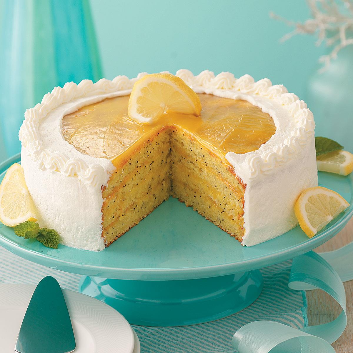 Contest Winning Lemon Poppy Seed Cake Recipe Taste Of Home