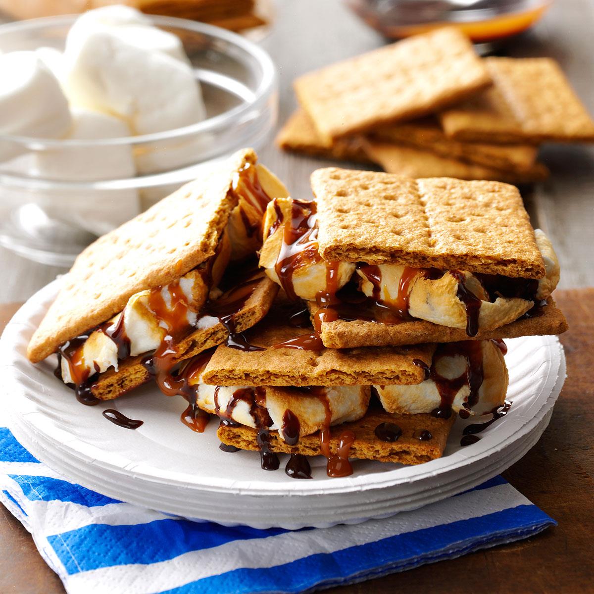 Cookout Caramel S Mores Recipe Taste Of Home