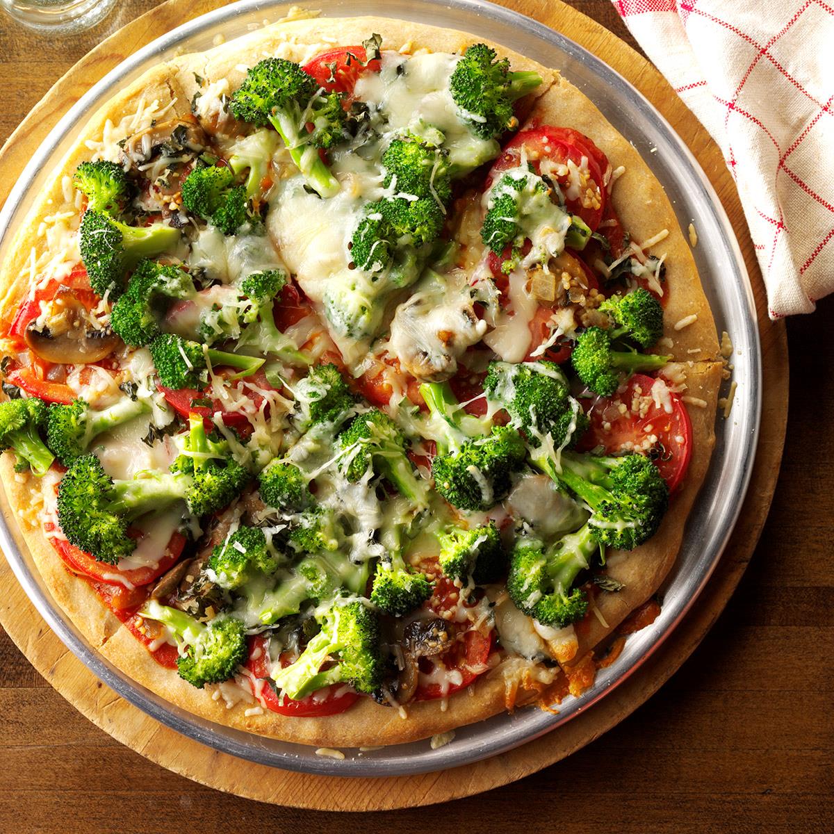 Watch Broccoli and Tomato Pizzas video Watch Broccoli and Tomato Pizzas video